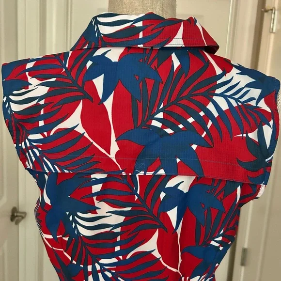 NWT! Reel Legends Womens Sleeveless Mariner Print
Red, White & Blue Dress Size M - Picture 9 of 15